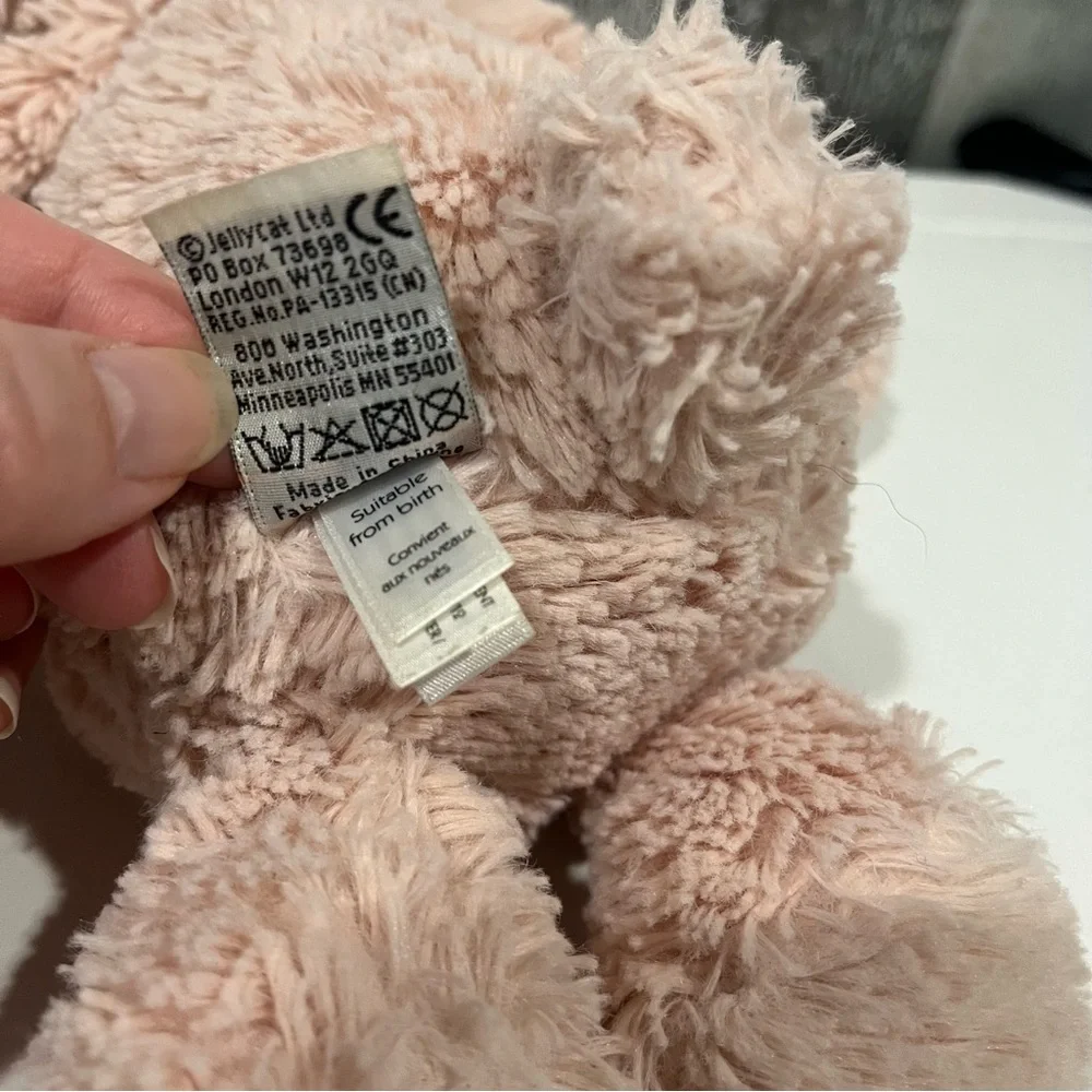 Jellycat Bashful Blush Pink Bunny Plush Small 12” Stuffed Animal Super Soft Toy